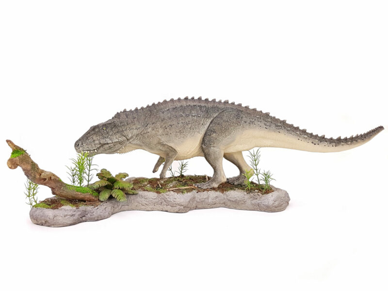 Postosuchus, Archosaurier Modell, grün-grau
