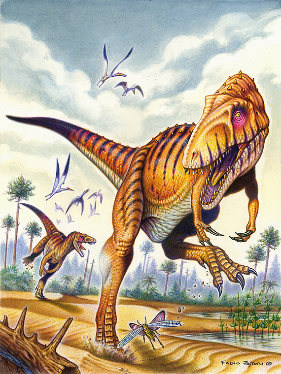 Saltriosaurus, Dinosaurier Poster von Fabio Pastori