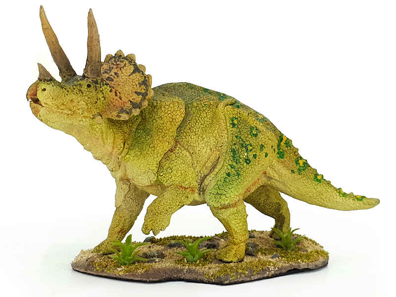 Triceratops, grün, Dinosaurier Modell von Simon Panek