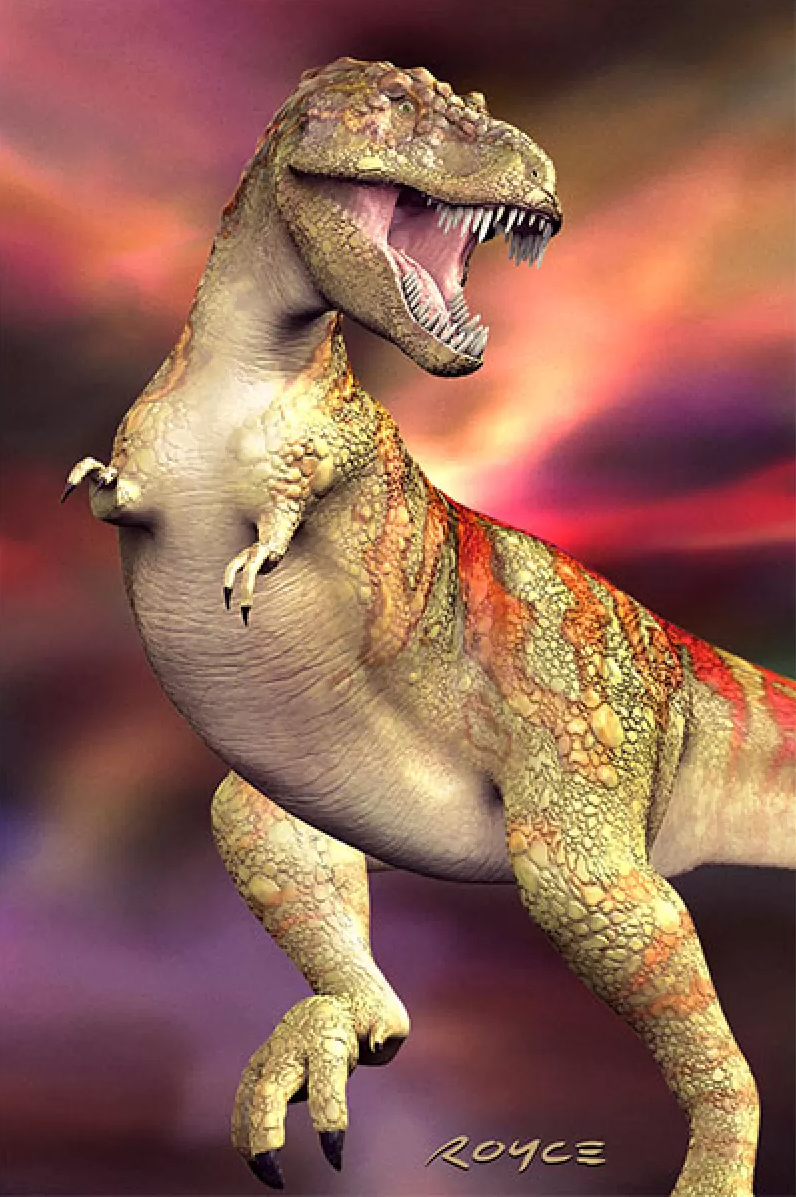 T-Rex Hologram, Dinosaurier Poster von Artgame