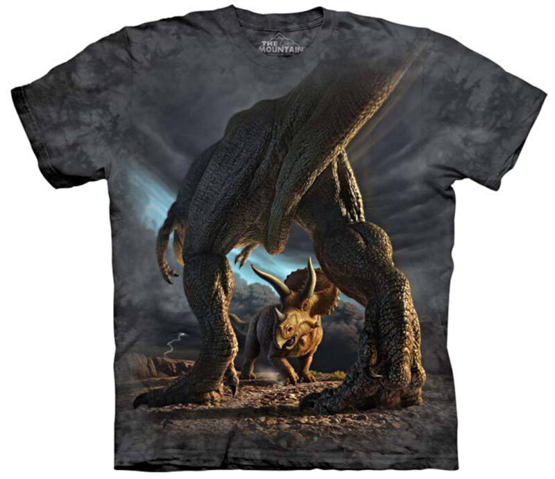 T-Rex vs. Triceratops, Dinosaurier T-Shirt The Mountain