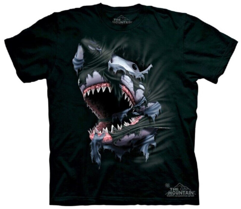 Megalodon beißt sich durch, Hai T-Shirt The Mountain