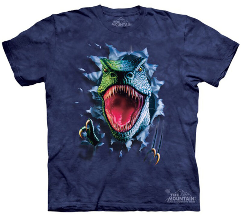 T-Rex reißend, Dinosaurier T-Shirt The Mountain