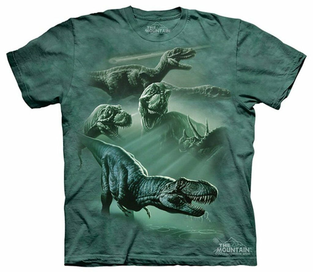 T-Rex-Collage, grün, Dinosaurier T-Shirt The Mountain