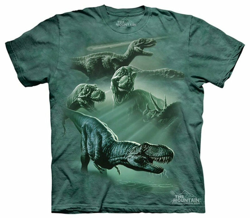 T-Rex-Collage, grün, Dinosaurier T-Shirt The Mountain