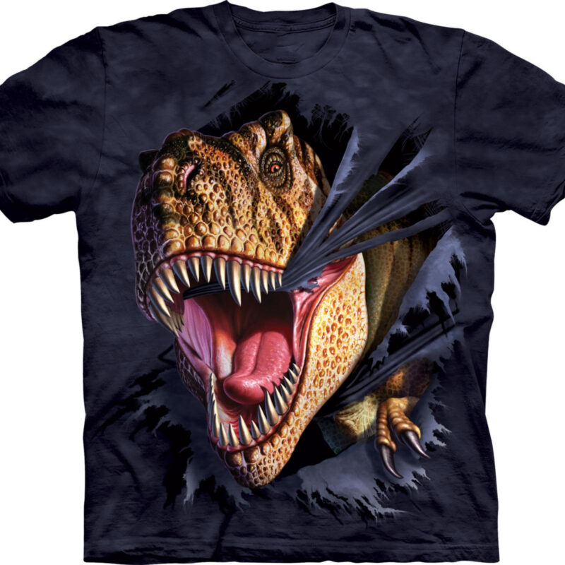 T-Rex beißt sich durch, Dinosaurier T-Shirt The Mountain