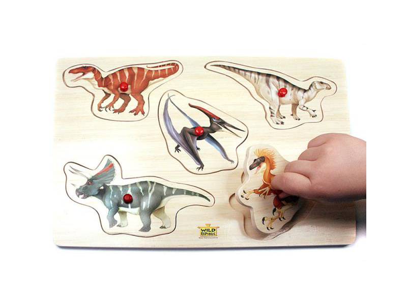 Dino-Steckpuzzle für kleine Kinder