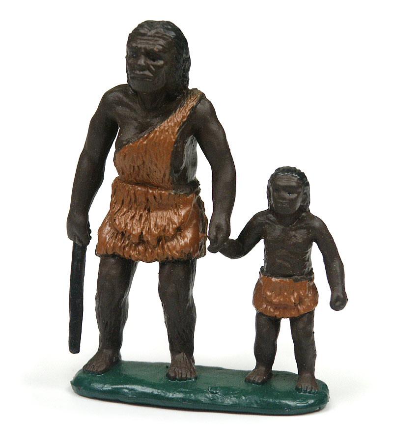Ur-Mensch mit Kind, Urzeit Mini-Figur von Safari Ltd.